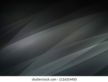 Dark vector cover with long lines. Decorative shining illustration with lines on abstract template. The pattern can be used for websites.