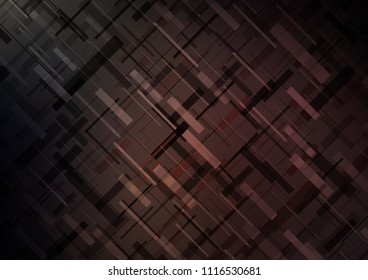 Dark vector cover with long lines. Modern geometrical abstract illustration with staves. The pattern can be used for websites.