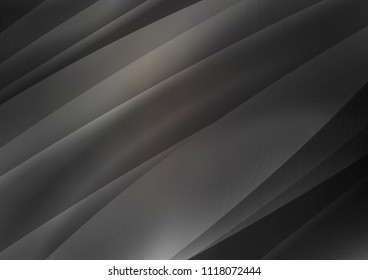 Dark vector cover with long lines. Decorative shining illustration with lines on abstract template. The pattern can be used for websites.