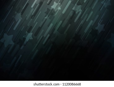 Dark vector cover with long lines. Shining colored illustration with narrow lines. The pattern can be used for busines ad, booklets, leaflets