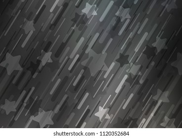 Dark vector cover with long lines. Blurred decorative design in simple style with lines. The pattern can be used for busines ad, booklets, leaflets