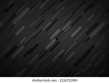 Dark vector cover with long lines. Lines on blurred abstract background with gradient. The pattern can be used as ads, poster, banner for commercial.
