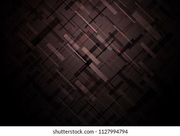 Dark vector cover with long lines. Shining colored illustration with narrow lines. The pattern can be used for busines ad, booklets, leaflets