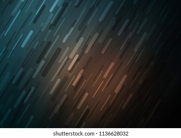 Dark vector cover with long lines. Lines on blurred abstract background with gradient. The pattern can be used as ads, poster, banner for commercial.