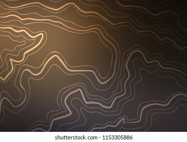 Dark vector cover with long lines. Lines on blurred abstract background with gradient. The pattern can be used for websites.