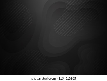Dark vector cover with long lines. Modern geometrical abstract illustration with staves. The pattern can be used as ads, poster, banner for commercial.