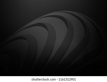 Dark vector cover with long lines. Decorative shining illustration with lines on abstract template. The pattern can be used as ads, poster, banner for commercial.