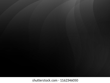 Dark vector cover with long lines. Decorative shining illustration with lines on abstract template. The template can be used as a background.