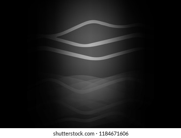 Dark vector cover with long lines. Blurred decorative design in simple style with lines. Smart design for your business advert.