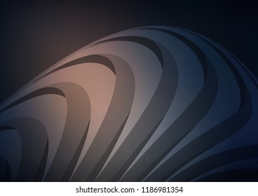 Dark vector cover with long lines. Lines on blurred abstract background with gradient. The pattern can be used for websites.