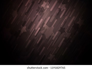 Dark vector cover with long lines. Lines on blurred abstract background with gradient. The pattern can be used for busines ad, booklets, leaflets