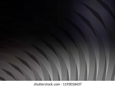 Dark vector cover with long lines. Blurred decorative design in simple style with lines. The template can be used as a background.