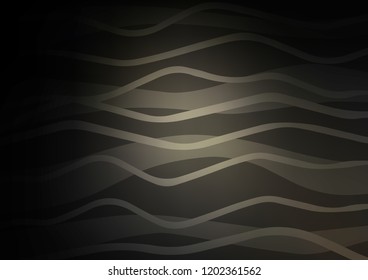 Dark vector cover with long lines. Lines on blurred abstract background with gradient. Smart design for your business advert.
