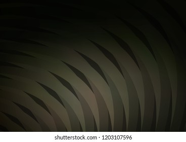 Dark vector cover with long lines. Decorative shining illustration with lines on abstract template. The template can be used as a background.