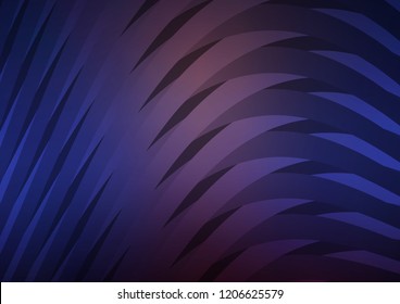 Dark vector cover with long lines. Glitter abstract illustration with colored sticks. Best design for your ad, poster, banner.