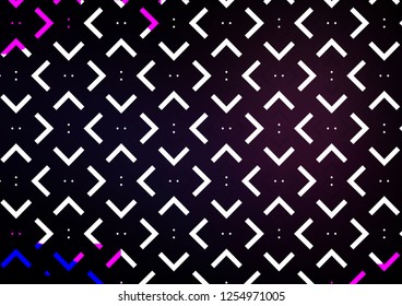 Dark vector cover with long lines. Blurred decorative design in simple style with lines. Best design for your ad, poster, banner.