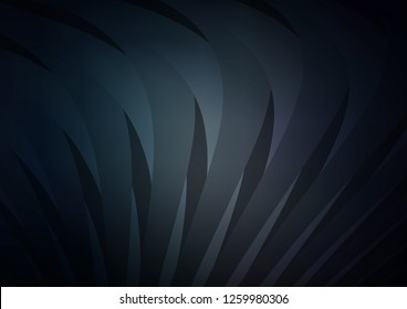 Dark vector cover with long lines. Lines on blurred abstract background with gradient. The pattern can be used as ads, poster, banner for commercial.