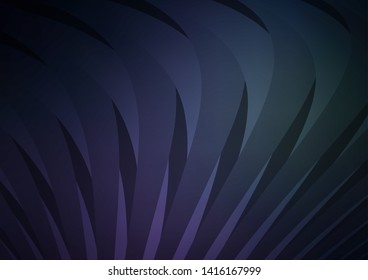 Dark vector cover with long lines. Modern geometrical abstract illustration with staves. The pattern can be used for busines ad, booklets, leaflets