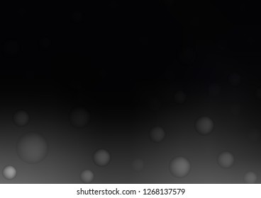Dark vector cover with spots. Beautiful colored illustration with blurred circles in nature style. Completely new template for your brand book.