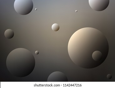 Dark vector cover with spots. Blurred decorative design in abstract style with bubbles. Pattern can be used as texture of water, rain drops.