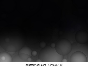 Dark vector cover with spots. Glitter abstract illustration with blurred drops of rain. Beautiful design for your business natural advert.