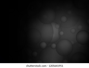 Dark vector cover with spots. Glitter abstract illustration with blurred drops of rain. Completely new template for your brand book.