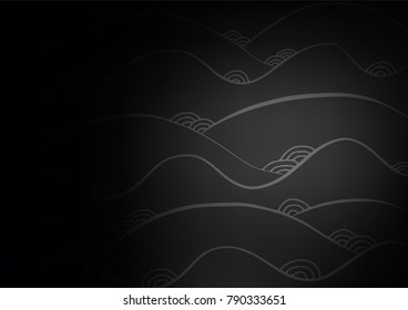 Dark vector doodle blurred pattern. Decorative shining illustration with doodles on abstract template. Brand-new style for your business design.