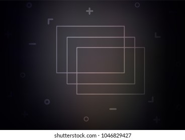 Dark vector doodle blurred template. Creative illustration in blurred style with doodles and Zen tangles. The pattern can be used for heads of websites and designs.