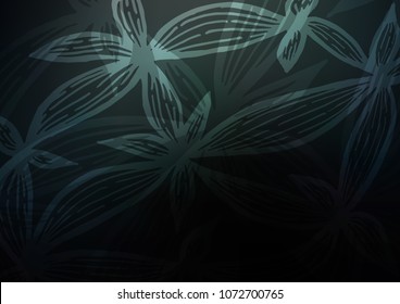 Dark vector doodle blurred texture. Doodles on blurred abstract background with gradient. The doodle design can be used for your web site.