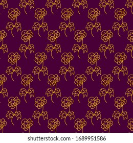 fondo floral vectorial oscuro con flores