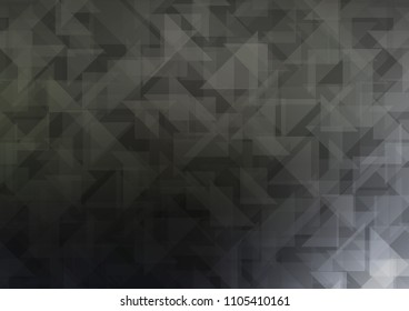 Dark vector hexagon mosaic cover. Shining colored illustration in a Brand new style. The template can be used as a background for cell phones.