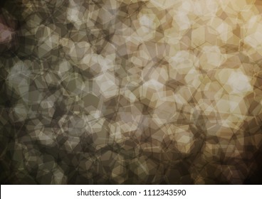 Dark vector hexagon mosaic template. Creative illustration in halftone style with gradient. Brand new design for your business.
