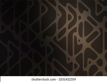Dark vector indian curved background. Ethnic elegant natural pattern with gradient. The template can be used as a background for cell phones.