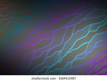 Dark vector indian curved background. Creative illustration in blurred style with doodles and Zen tangles. The doodle design can be used for your web site.
