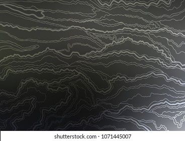 Dark vector indian curved background. A vague abstract illustration with doodles in Indian style. Hand painted design for web, leaflet, textile.