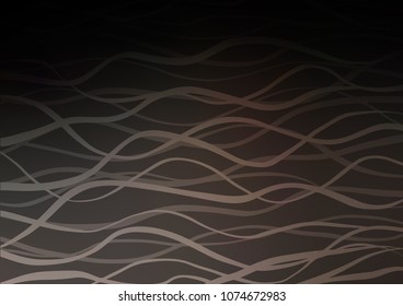 Dark vector indian curved pattern. Doodles on blurred abstract background with gradient. The pattern can be used for heads of websites and designs.