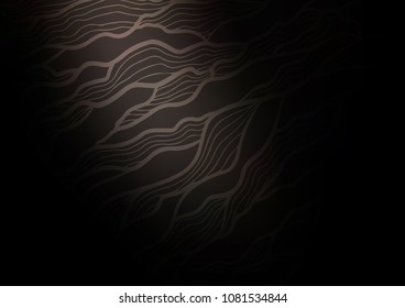Dark vector indian curved pattern. Glitter abstract illustration with doodles and Zen tangles. A new texture for your design.
