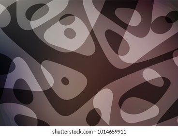 Dark vector indian curved template. Glitter abstract illustration with doodles and Zen tangles. The doodle design can be used for your web site.