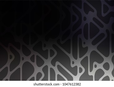 Dark vector indian curved template. Sketchy hand drawn doodles on blurred background. A new texture for your design.