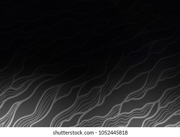 Dark vector indian curved template. Colorful illustration in abstract style with doodles and Zen tangles. Hand painted design for web, leaflet, textile.