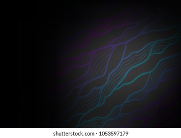 Dark vector indian curved template. Ethnic elegant natural pattern with gradient. The pattern can be used for heads of websites and designs.