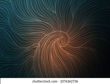 Dark vector indian curved template. An elegant bright illustration with lines in Natural style. A completely new template for your business design.