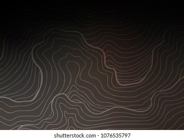 Dark vector indian curved template. Modern geometrical abstract illustration with doodles. Hand painted design for web, leaflet, textile.