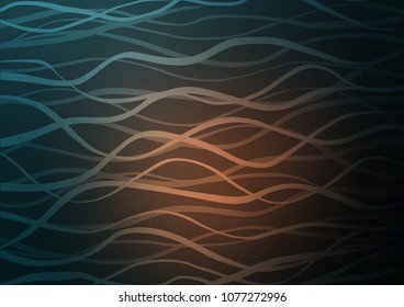 Dark vector indian curved template. Decorative shining illustration with doodles on abstract template. The completely new template can be used for your brand book.
