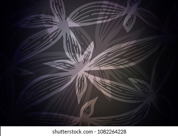 Dark vector indian curved template. Colorful abstract illustration with lines in Asian style. A completely new template for your business design.