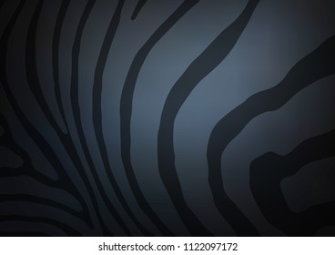 Dark vector indian curved template. Creative illustration in blurred style with doodles and Zen tangles. Brand-new style for your business design.