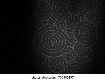 Dark vector indian curved template. An elegant bright illustration with lines in Natural style. A completely new template for your business design.