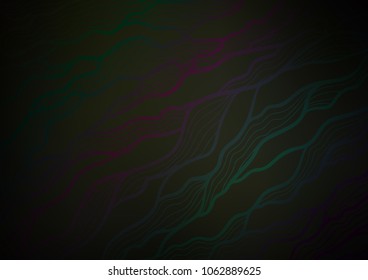 Dark vector indian curved texture. Glitter abstract illustration with doodles and Zen tangles. The pattern can be used for heads of websites and designs.