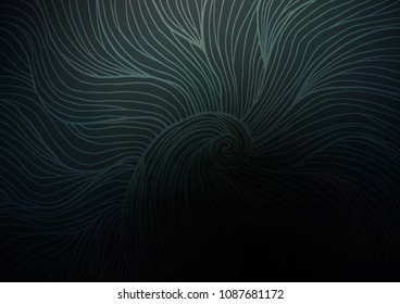 Dark vector indian curved texture. Decorative shining illustration with doodles on abstract template. A completely new template for your business design.