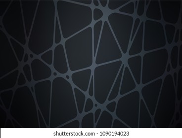 Dark vector indian curved texture. Geometric doodle illustration in Origami style with gradient. The best blurred design for your business.